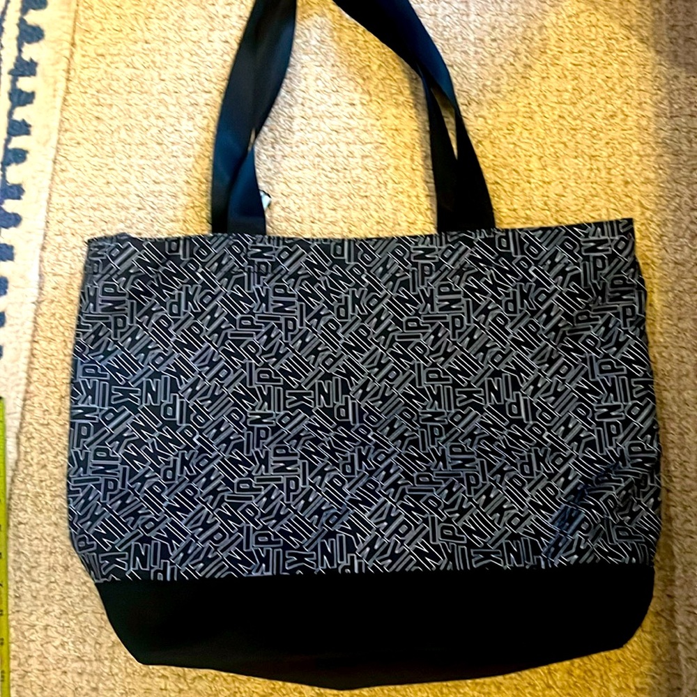 Huge Pink by Victoria Secret Black and White Tote
